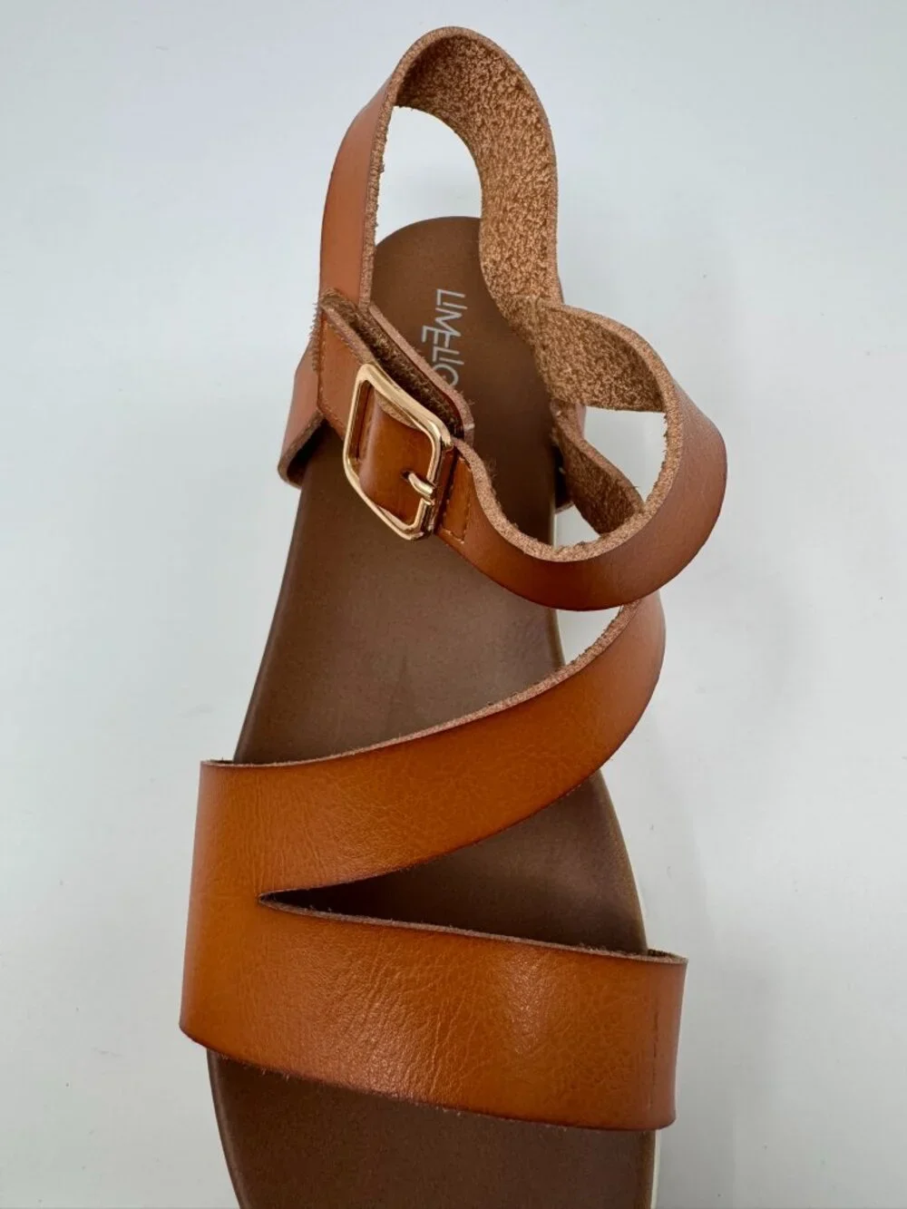 LIMELIGHT GIRLS BROWN STRAPPY SANDALS SIZE 3 (BIG GIRLS)
